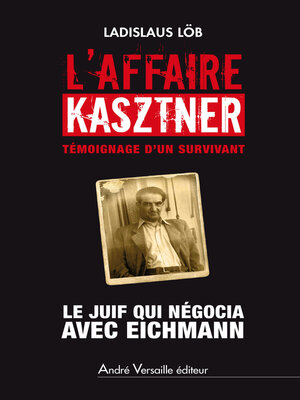 cover image of L'Affaire Kasztner